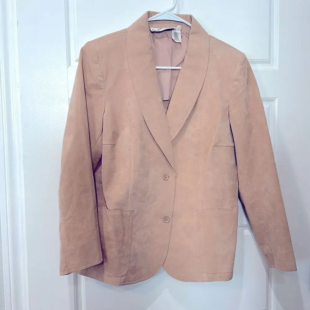 Blass Sport Light Pink Suede Blazer